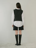 TMO BY 13MONTH（ティーエムオーバイサーティンマンス）FLEECE VEST (CHARCOAL)