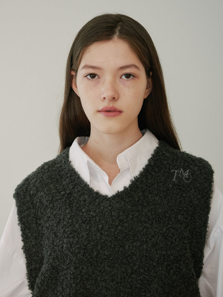 TMO BY 13MONTH（ティーエムオーバイサーティンマンス）FLEECE VEST (CHARCOAL)