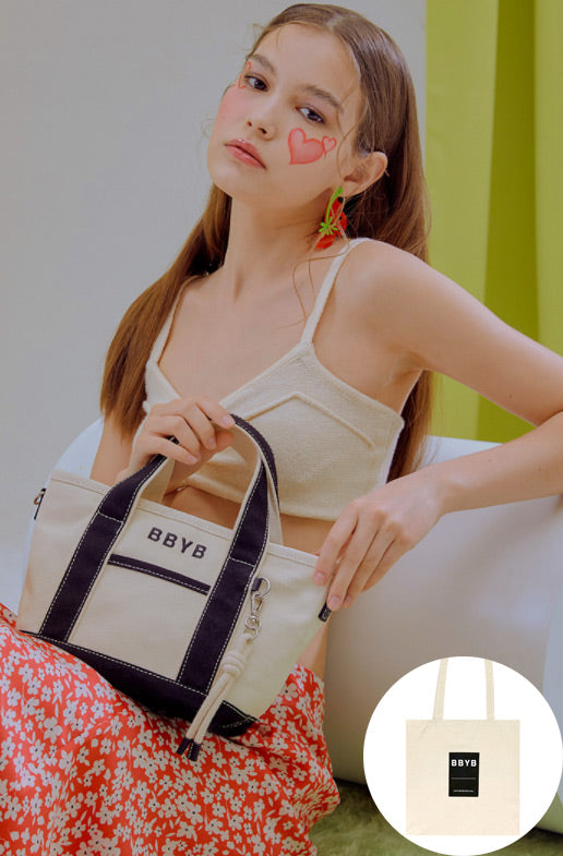 BBYB(ビービーワイビー)  Tropical Market Bag (Mini) Black