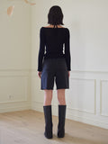 TMO BY 13MONTH（ティーエムオーバイサーティンマンス）HALTER NECK KNIT TOP (BLACK)