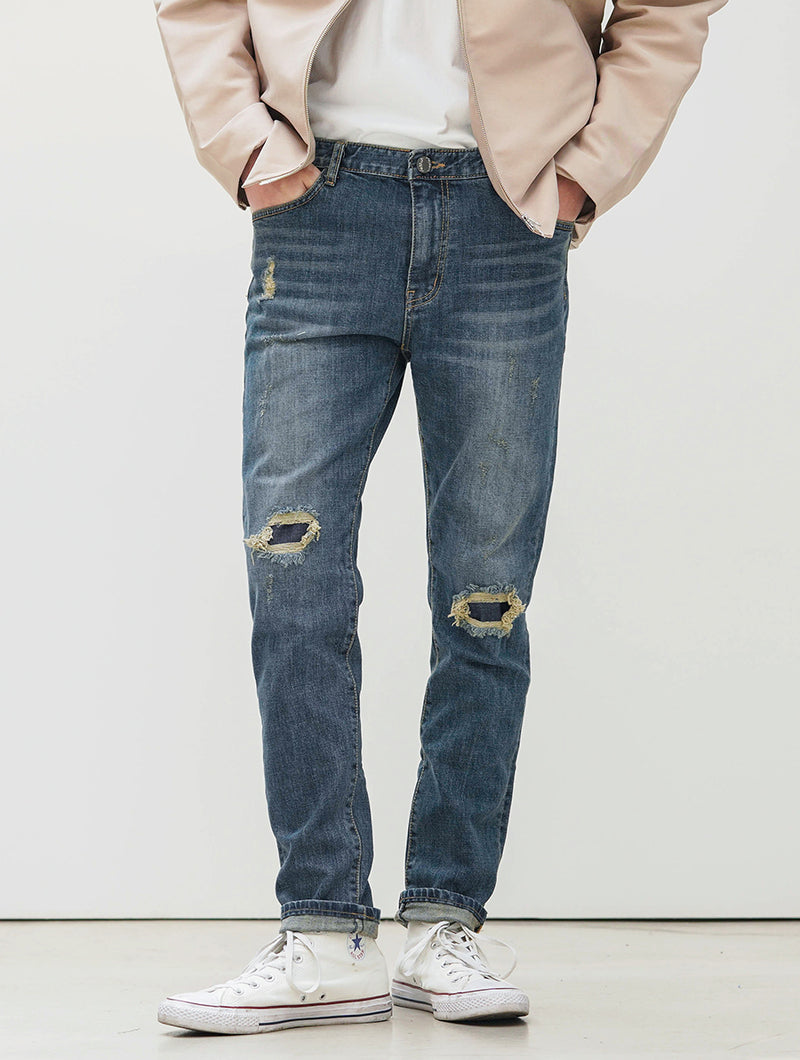 JEMUT (ジェモッ) Cuz Damage Pants HJLP2084