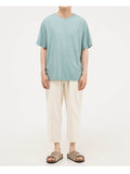 JEMUT (ジェモッ) Crop Linen Wide Pants 4COLOR IVORY HJLP2122