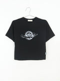 KNOY (ノイ) angel cropped short sleeve tee