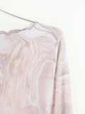 KNOY (ノイ) pastel gradient glitter T-shirt