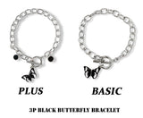 BLACKPURPLE (ブラックパープル)  3P BLACK BUTTERFLY BRACELET (2TYPE)