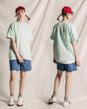 ダブルユーブイプロジェクト(WV PROJECT) Palm tree short-sleeved T-shirt Mint JIST7503