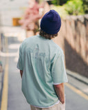ダブルユーブイプロジェクト(WV PROJECT) Palm tree short-sleeved T-shirt Mint JIST7503