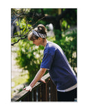 ダブルユーブイプロジェクト(WV PROJECT) Town Pigment short-sleeved shirt NavyPurple JIST7505