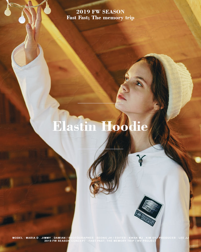 ダブルユーブイプロジェクト(WV PROJECT) Elastin Hoodie WHITE JJHD7322