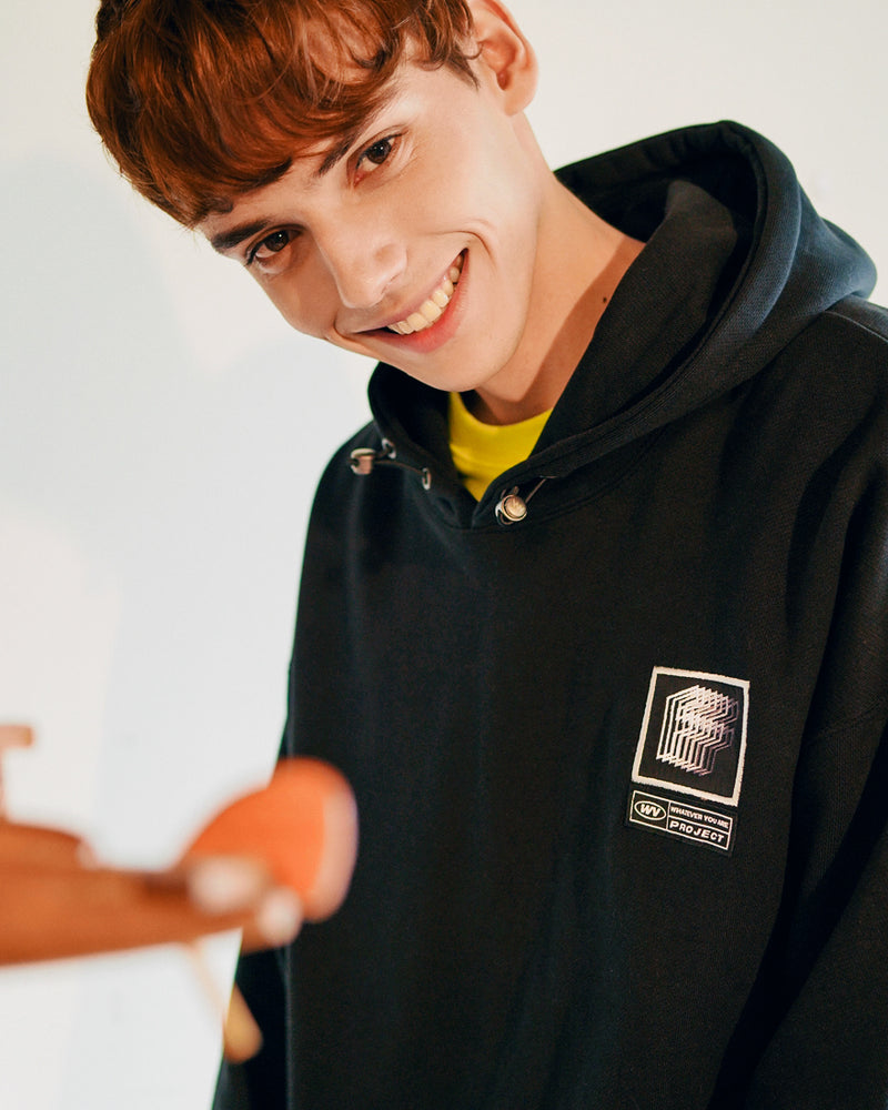 ダブルユーブイプロジェクト(WV PROJECT) Elastin Hoodie BLACK JJHD7322
