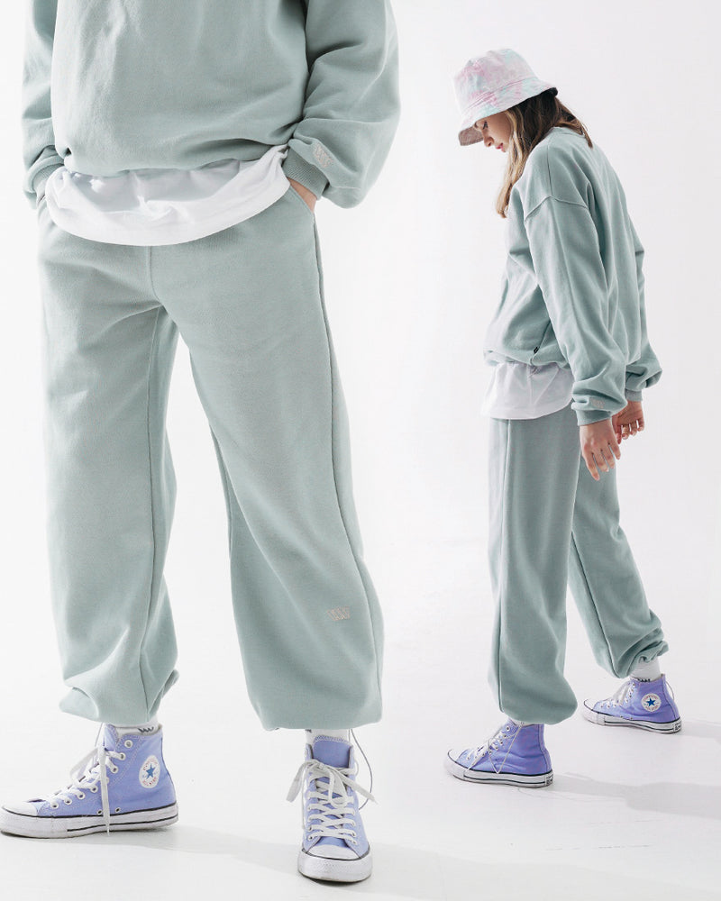 ダブルユーブイプロジェクト(WV PROJECT) souffle sweatpants ash mint JJLP7469