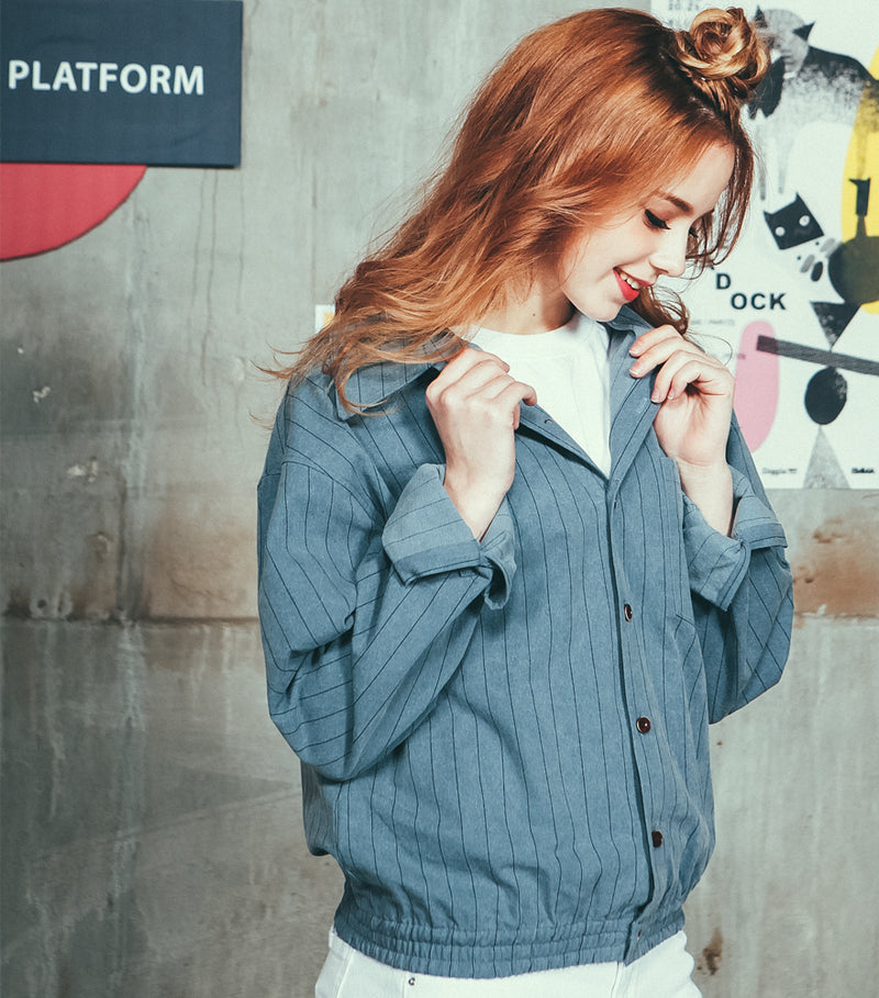 ダブルユーブイプロジェクト(WV PROJECT) PAPA BANDING SHIRT BLUE JJLS7062