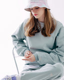 ダブルユーブイプロジェクト(WV PROJECT) Suffled sweatshirt Ash Mint JJMT7468