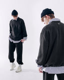 ダブルユーブイプロジェクト(WV PROJECT) Suffled sweatshirt Black JJMT7468