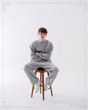 ダブルユーブイプロジェクト(WV PROJECT) Suffled sweatshirt Grey JJMT7468