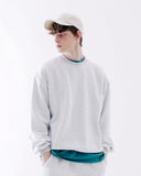 ダブルユーブイプロジェクト(WV PROJECT) Suffled sweatshirt WhiteOatmeal JJMT7468