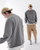 ダブルユーブイプロジェクト(WV PROJECT) Suffled sweatshirt Dark Grey JJMT7468