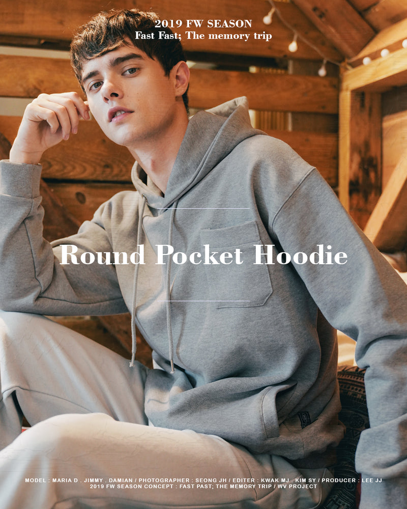 ダブルユーブイプロジェクト(WV PROJECT) ROUND POCKET FOOD GRAY JSHD7320