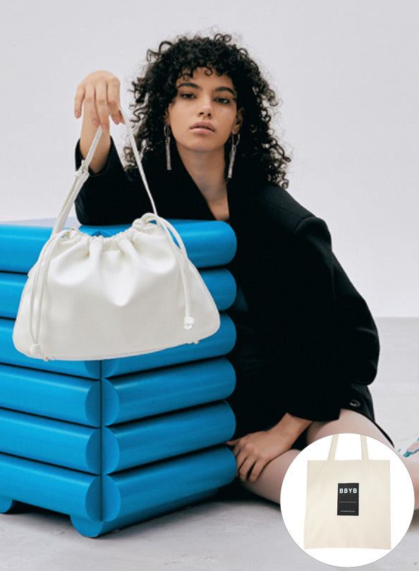 BBYB(ビービーワイビー) Balloon (M) Shoulder Bag (White Ivory)