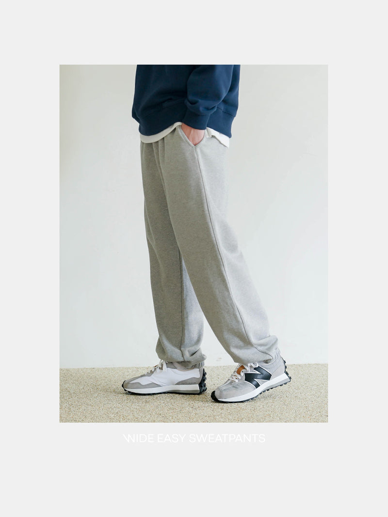 JEMUT (ジェモッ) WIDE EASY SWEAT PANTS GRAY KJLP2179
