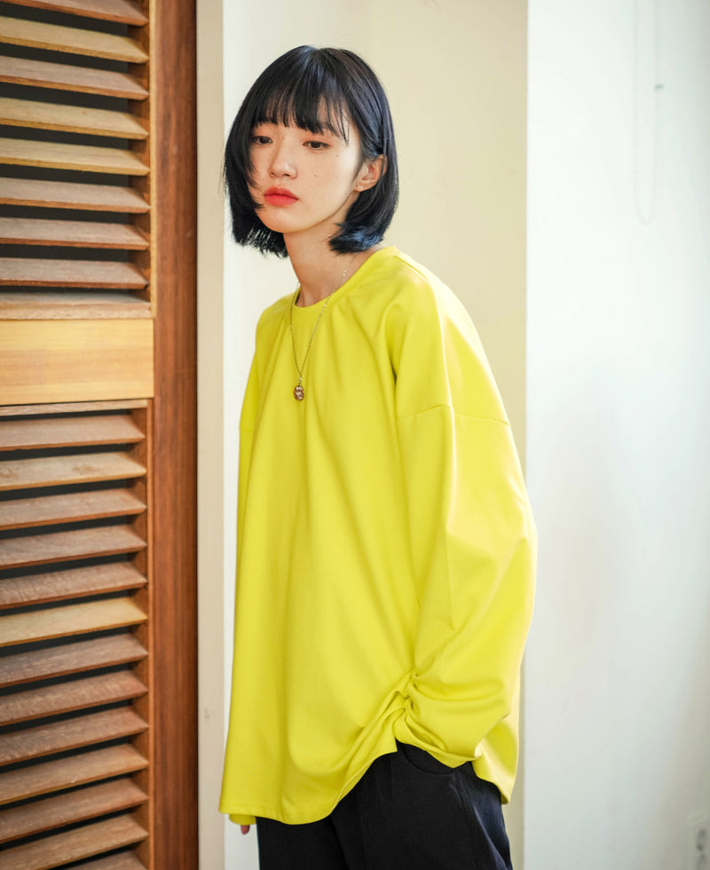 JEMUT (ジェモッ) FORMAL OVERFIT LONG SLEEVE LIME KJLT2224