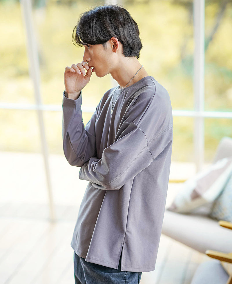 JEMUT (ジェモッ) FORMAL OVERFIT LONG SLEEVE DARK GRAY KJLT2224