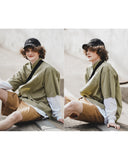 ダブルユーブイプロジェクト(WV PROJECT) City Summer Short-sleeved Shirt Light Khaki KMSS7493