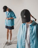 ダブルユーブイプロジェクト(WV PROJECT) City Summer Short-sleeved Shirt Blue KMSS7493