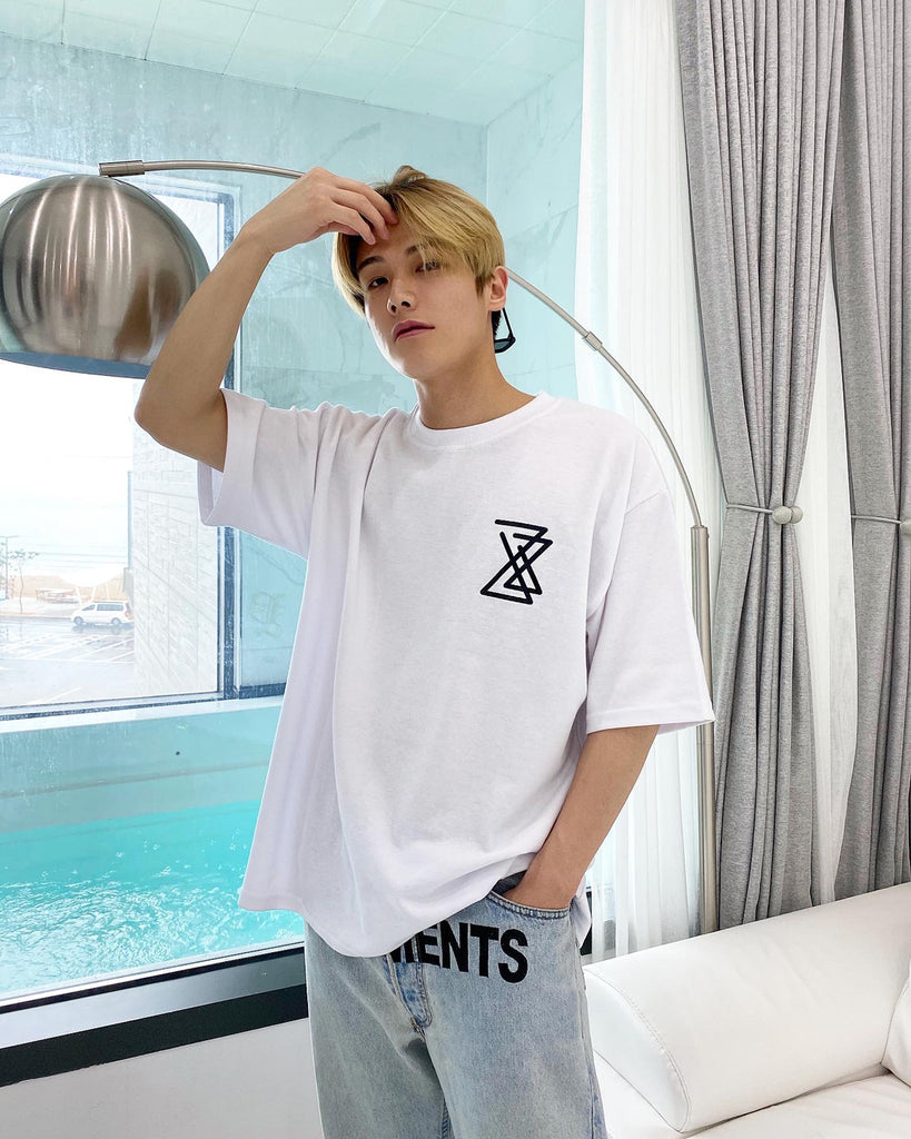 DAYDAF (デイダフ)  DAYDAF LOGO 2/1 T-SHIRT (WHITE)