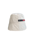 DAYDAF (デイダフ) Rubber Label bucket hat - ivory