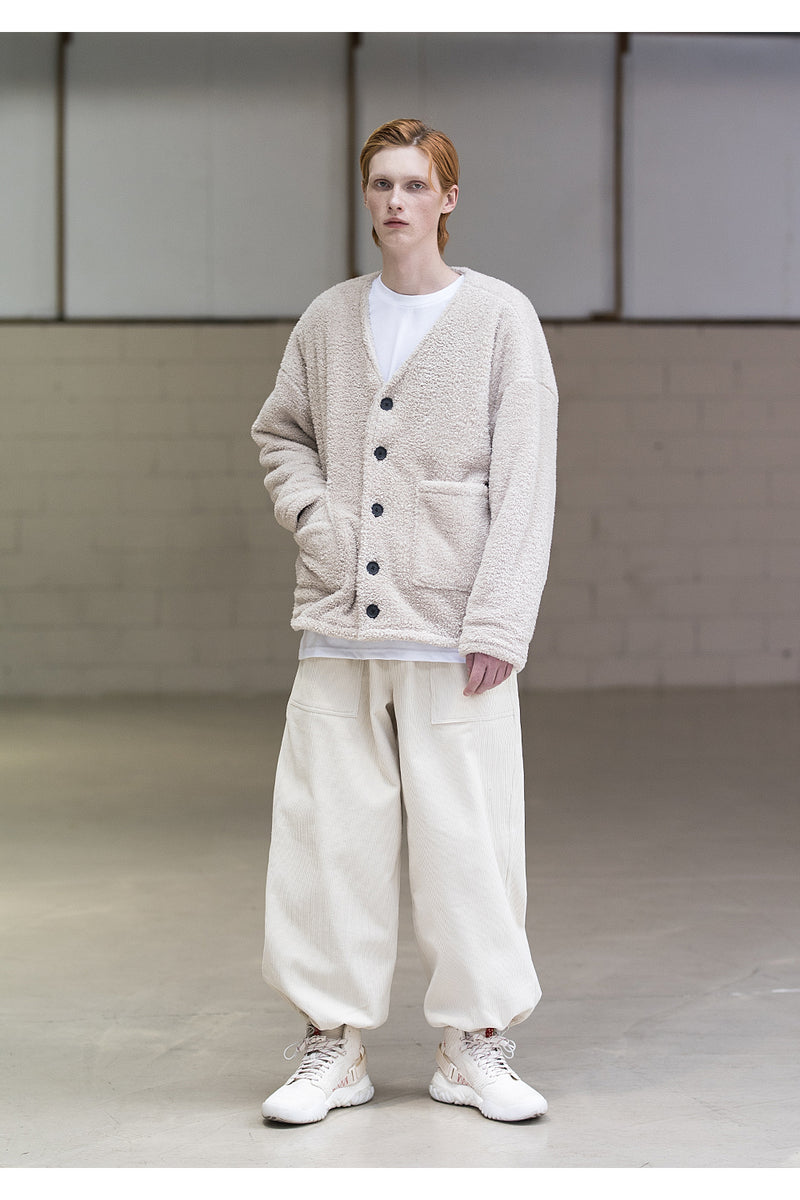 メスノウン(MASSNOUN) DOUBLE SOFT WOOL QUILTING CARDIGAN MFNCD001-BG