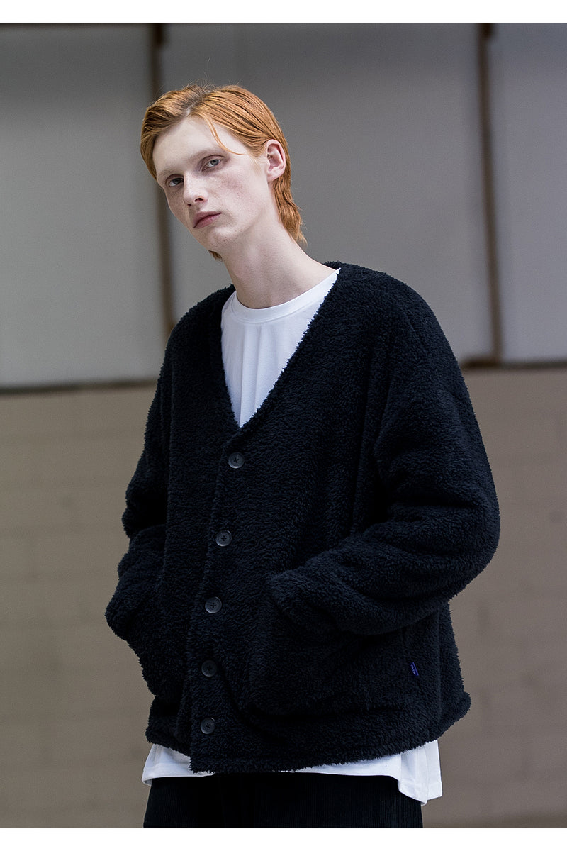 メスノウン(MASSNOUN) DOUBLE SOFT WOOL QUILTING CARDIGAN MFNCD001-BK