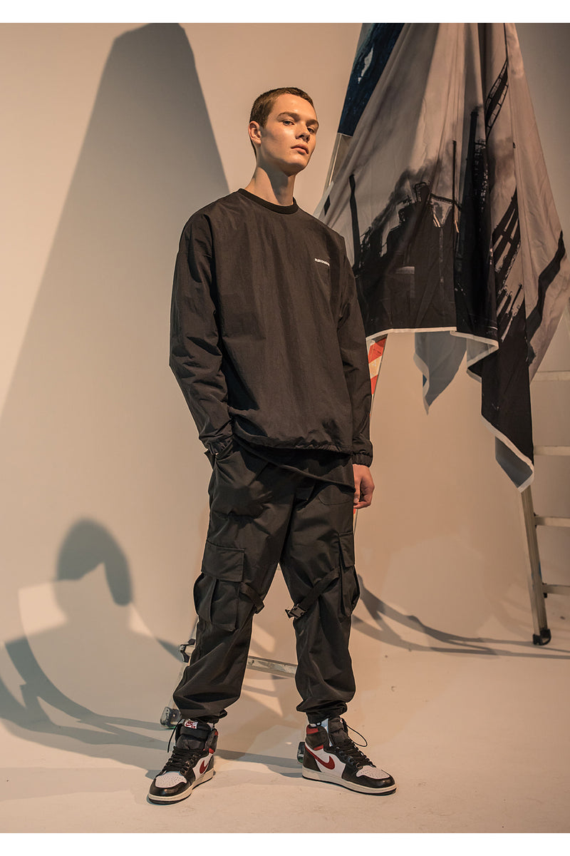 メスノウン(MASSNOUN) OBJECT WIND CREWNECK MFNCR001-BK