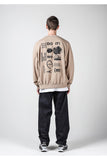 メスノウン(MASSNOUN)  CAMPAIGN OVERSIZED SWEATSHIRT MFNCR003-BG