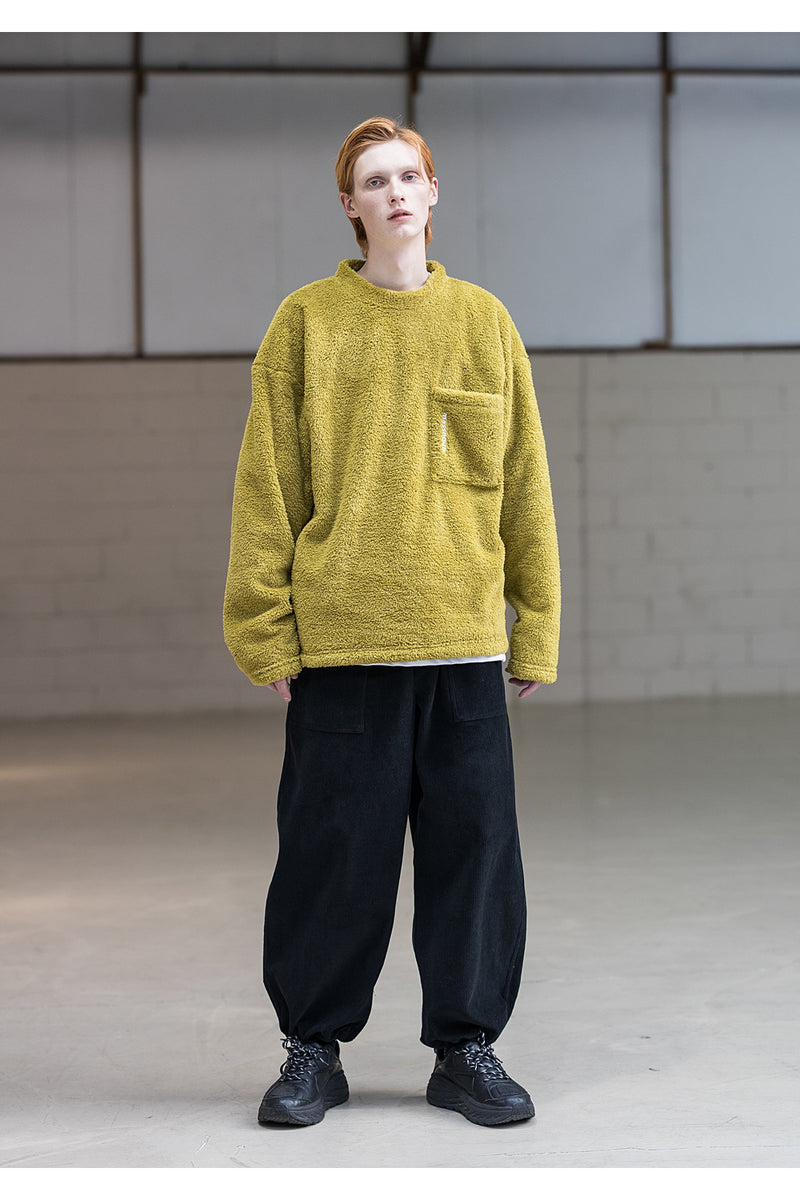 メスノウン(MASSNOUN) SL LOGO POCKET DOUBLE SOFT WOOL MFNCR004-AC