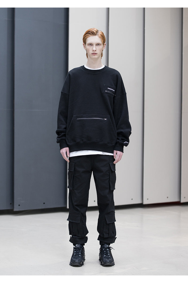 メスノウン(MASSNOUN) STRAP FOUR CARGO JOGGER PANTS MFNCP006-BK