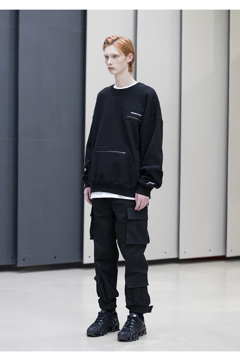 メスノウン(MASSNOUN) STRAP FOUR CARGO JOGGER PANTS MFNCP006-BK