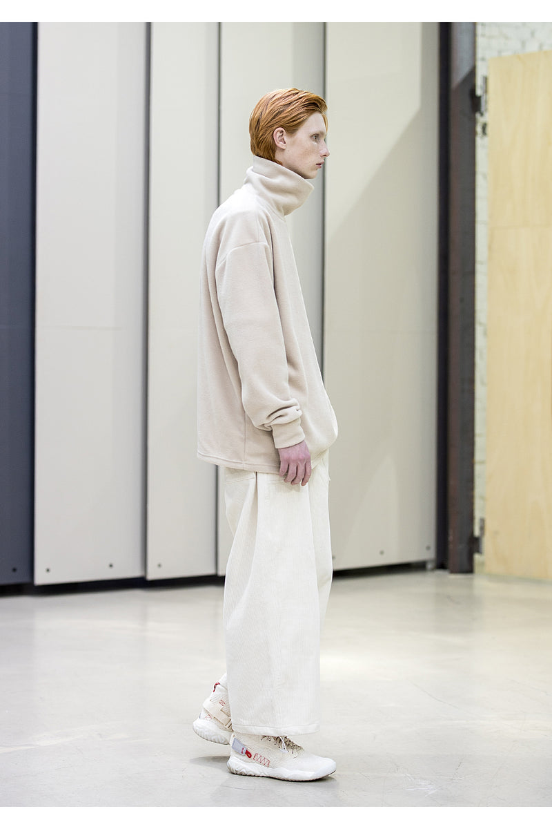 メスノウン(MASSNOUN) MSNU SEMI OVER FLEECE LONG TURTLE NECK MFNCR006-BG