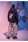 メスノウン(MASSNOUN)  PLASTIC OVERSIZED HOODIE MFNHD001-NV