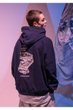 メスノウン(MASSNOUN)  PLASTIC OVERSIZED HOODIE MFNHD001-NV