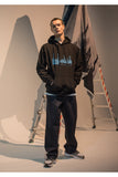 メスノウン(MASSNOUN)  INDUSTRIAL OVERSIZED HOODIE MFNHD002-BK