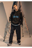 メスノウン(MASSNOUN)  INDUSTRIAL OVERSIZED HOODIE MFNHD002-BK