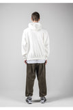 メスノウン(MASSNOUN)  INDUSTRIAL OVERSIZED HOODIE MFNHD002-WT