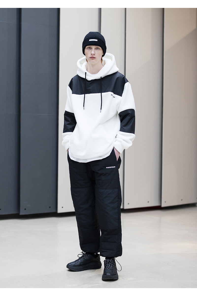 メスノウン(MASSNOUN) SL LOGO SECTION HEAVY FLEECE HOODIE MFNHD004-WT