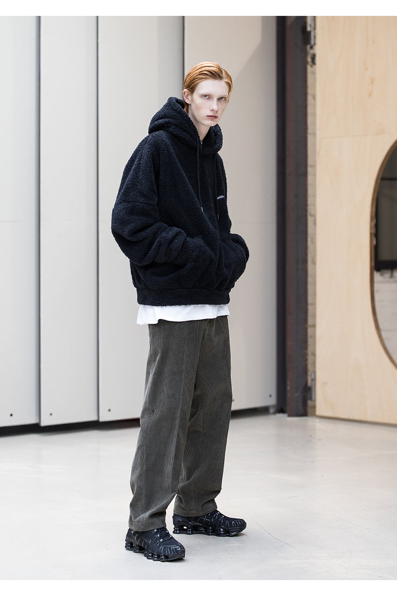 メスノウン(MASSNOUN) OL ARCH LOGO DOUBLE SOFT WOOL HODIE MFNHD005-BK