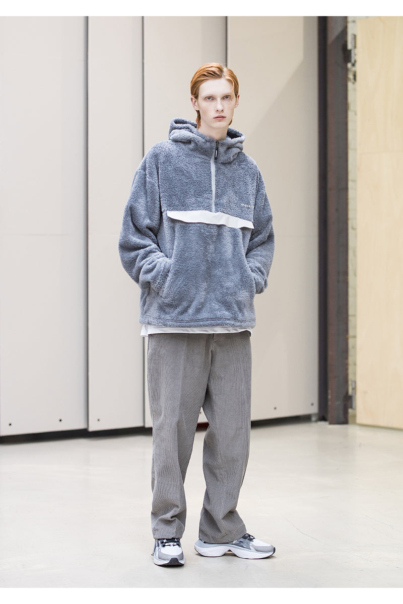 メスノウン(MASSNOUN)SL LOGO RADIOACTIVE ANORACK JUMPER MFNHD006-GY