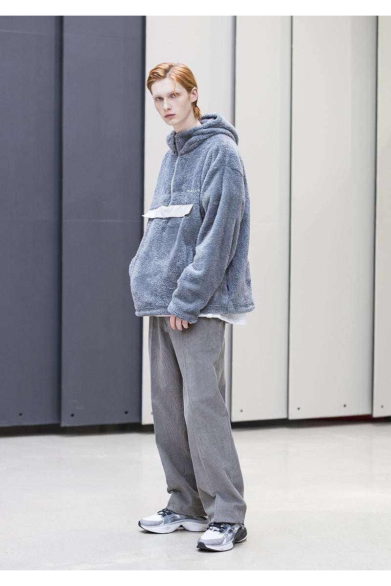 メスノウン(MASSNOUN)SL LOGO RADIOACTIVE ANORACK JUMPER MFNHD006-GY