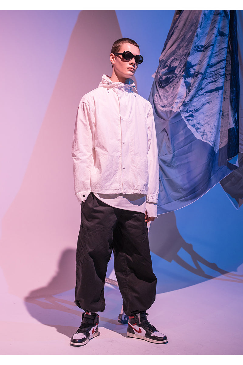 メスノウン(MASSNOUN)  SL LOGO SIGNIFY WINDBREAK MFNJK003-WT