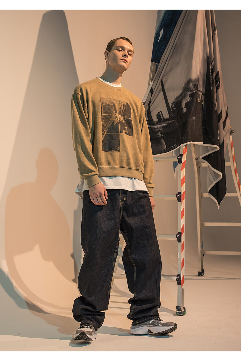 メスノウン(MASSNOUN) WASHING EASY WIDE DENIM PANTS MFNJP001-BL