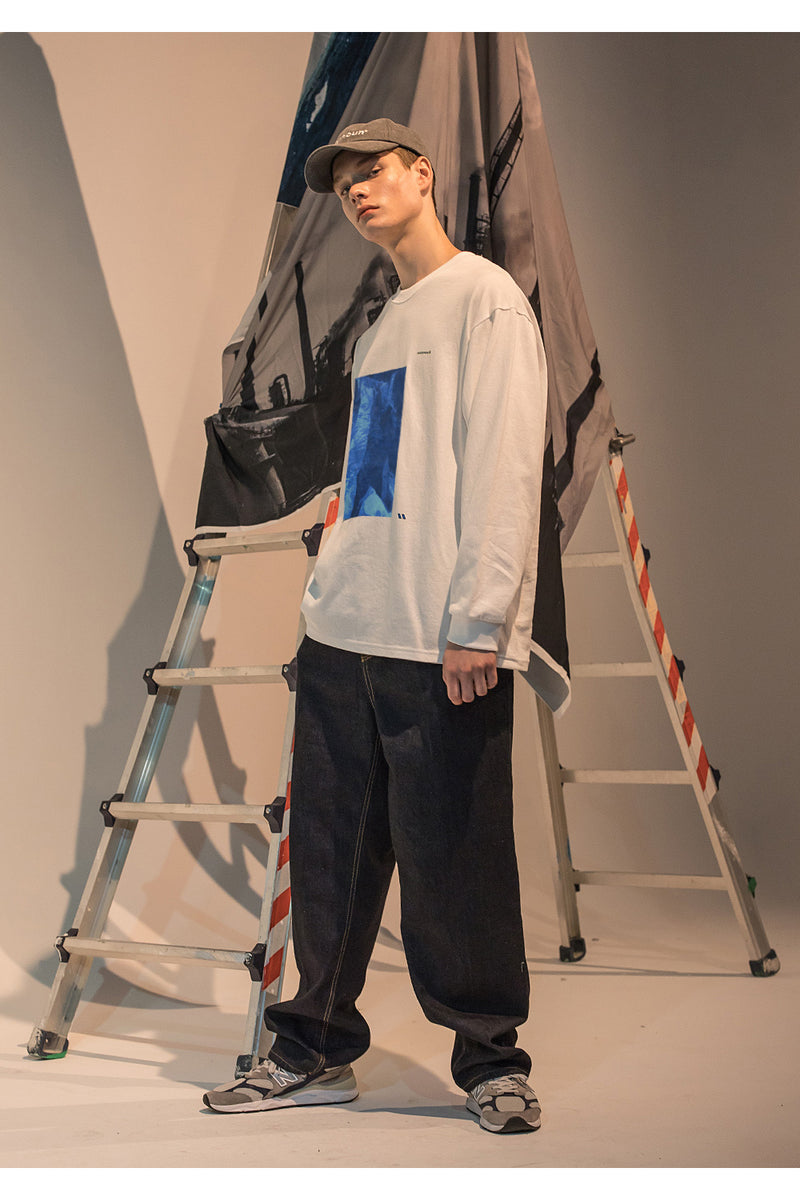 メスノウン(MASSNOUN) SL LOGO VINYL LONG SLEEVE MFNLS002-WT